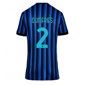 Inter Milan Denzel Dumfries #2 Replik Heimtrikot Damen 2025-26 Kurzarm Inter Milan Denzel Dumfries #2 Replik Heimtrikot Damen 2025-26 Kurzarm